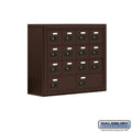 8 in. Cell Phone Storage Locker - 4 Door High Unit - Bronze - Surface Mounted T201902