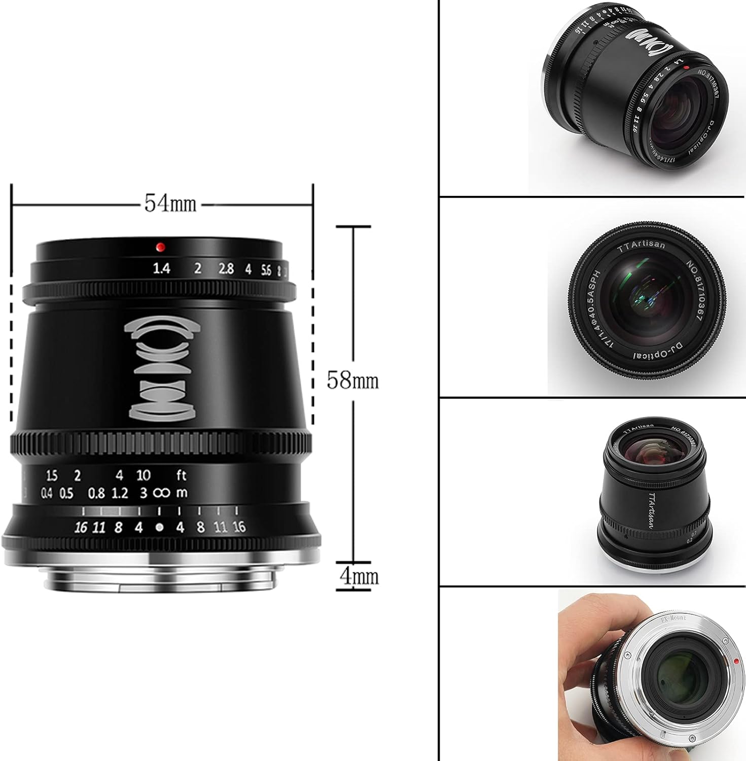 17mm f1.4 APS-C Wide Angle Camera Lens R823