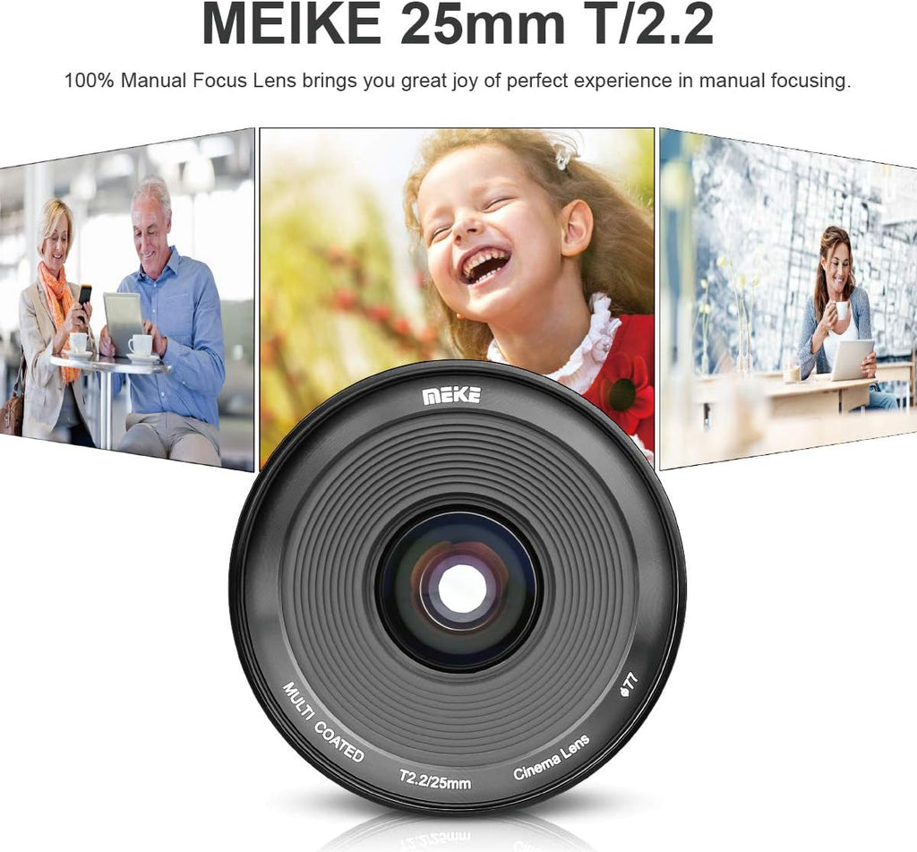 25mm T2.2 Manual Focus 4K Mini Cine Lens for Micro Four Thirds Mount Z4279