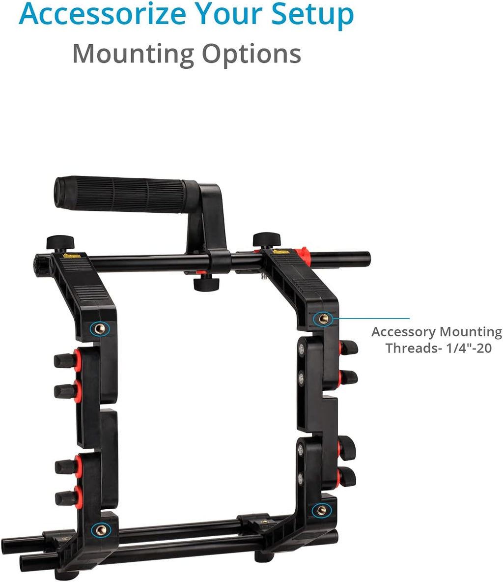 DSLR Camera Cage Shoulder Mount Rig Kit with Follow Focus & Matte Box L174