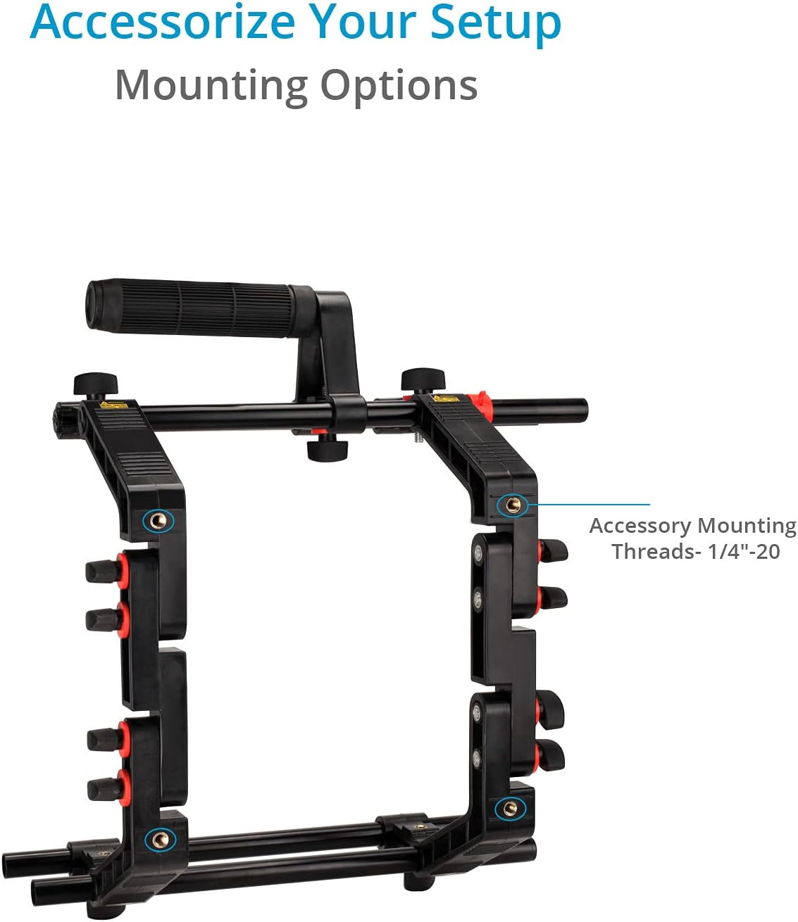 DSLR Camera Cage Shoulder Mount Rig Kit with Follow Focus & Matte Box L174