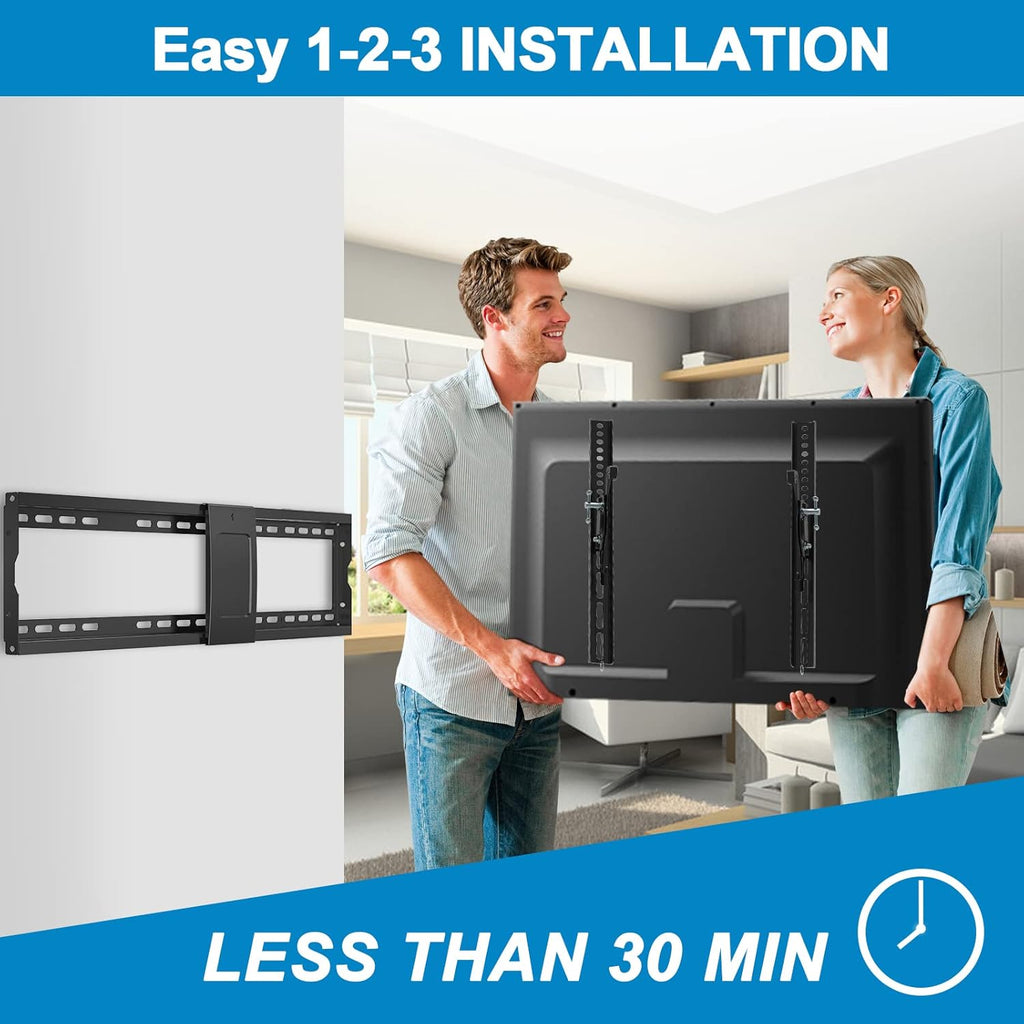 Tilt TV Wall Mount Bracket for 40-90 Inches LED, Plasma Flat Screen Curved TVs, VESA 600x400mm, Loading Capacity 165 lbs, Low Profile, Pack of 2 P2822