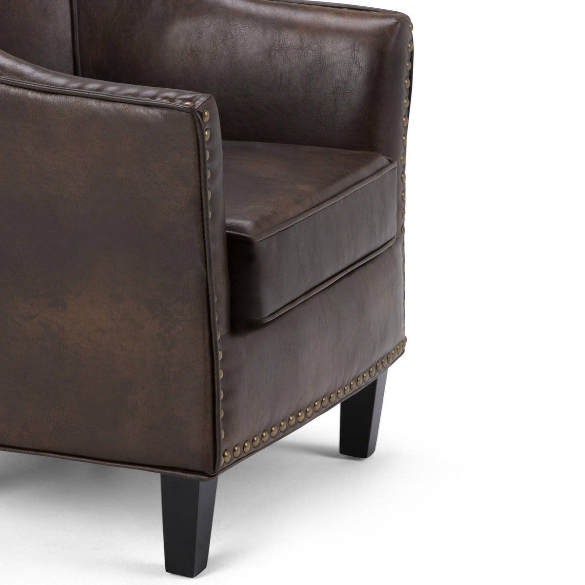 Bonded Leather Tub Chair S649