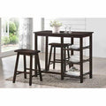 Walnut 3 Piece Counter Height Dining Set P713430
