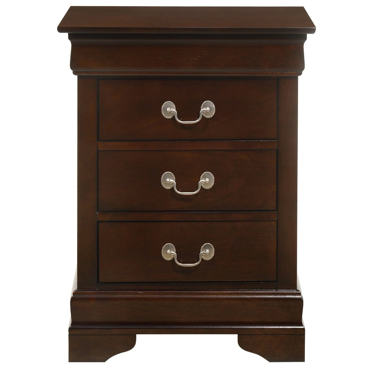 Cappuccino 3-Drawer Nightstand K7329