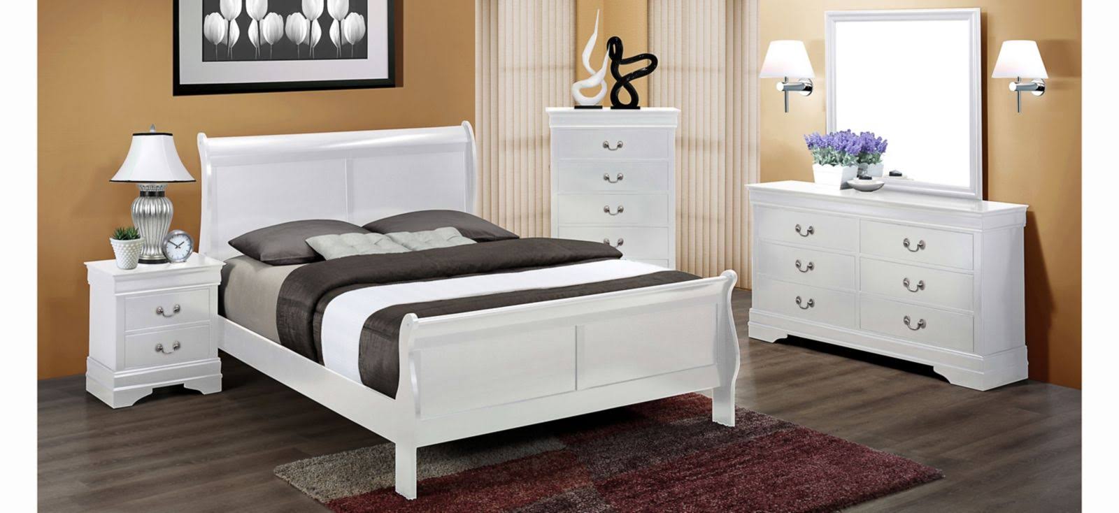 White 5 Drawers Chest B327