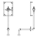 Concealed Hardwire Flush Electronics T334