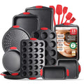 15 PC Nonstick Carbon Steel Bakeware Set with Silicone Handles S9295