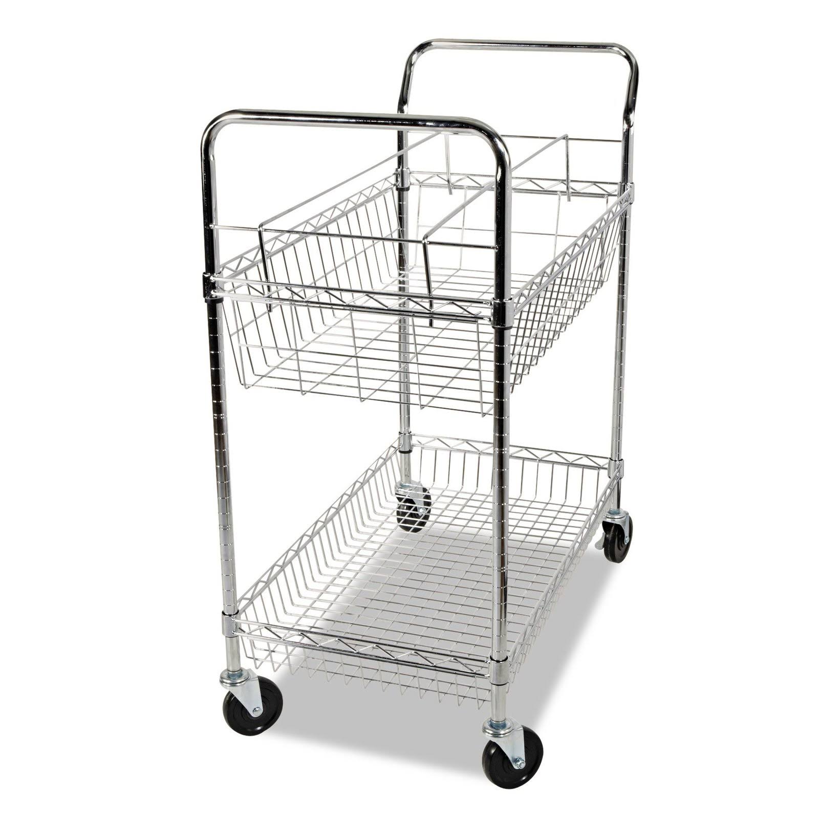 Two-Shelf Mail Cart A338