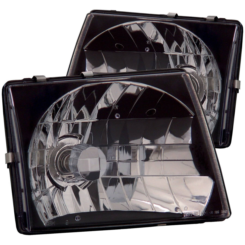 Crystal Headlights Black for 1997-2000 Toyota Tacoma V714607