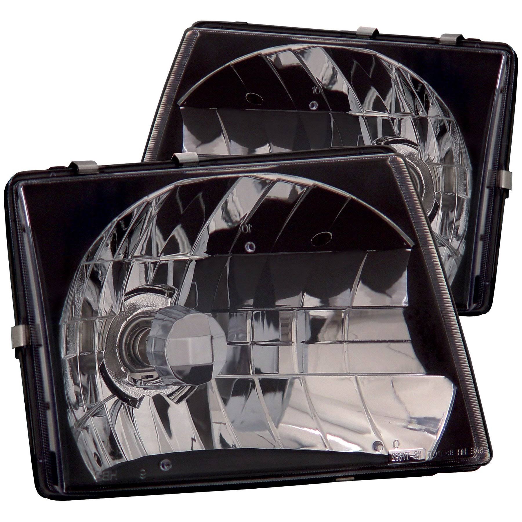 Crystal Headlights Black for 1997-2000 Toyota Tacoma V714607