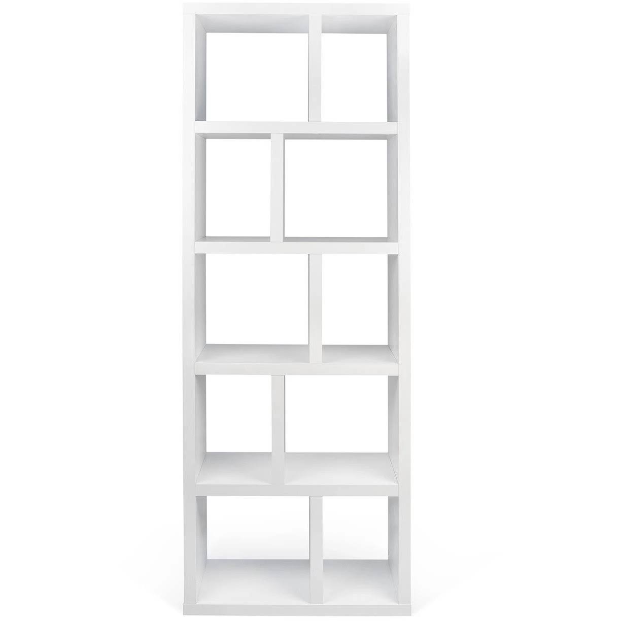 Pure White 5 Level Bookcase V7611