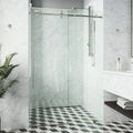 Sliding Frameless Shower Door with Clear Glass J6119