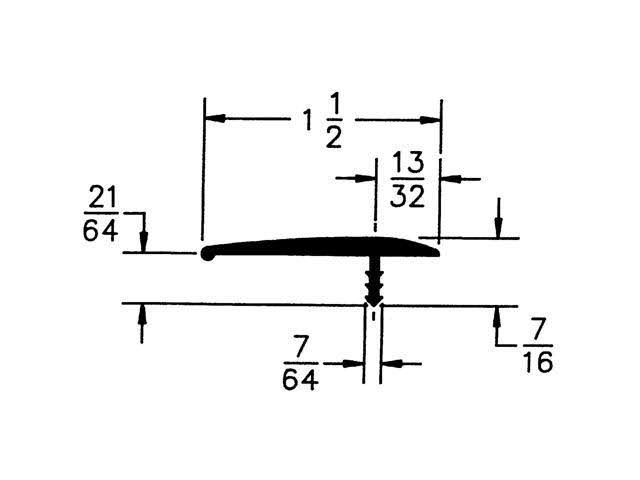Almond T-Molding H351839