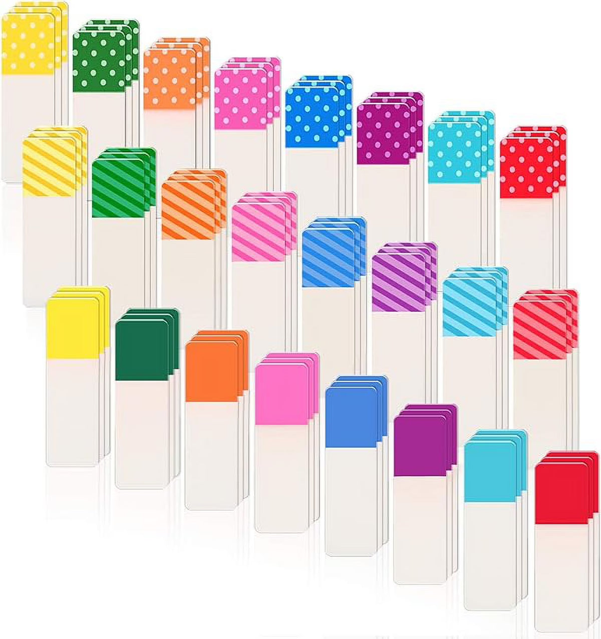1920 Pieces Fluorescent Page Flags Index Tabs, 1.6 x 0.5 Inch, 24 Colors E131413