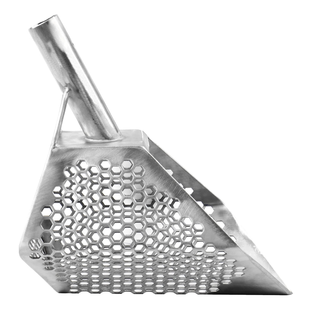 Stainless Metal Detector Sand Scoop with Hexagon Holes C217228