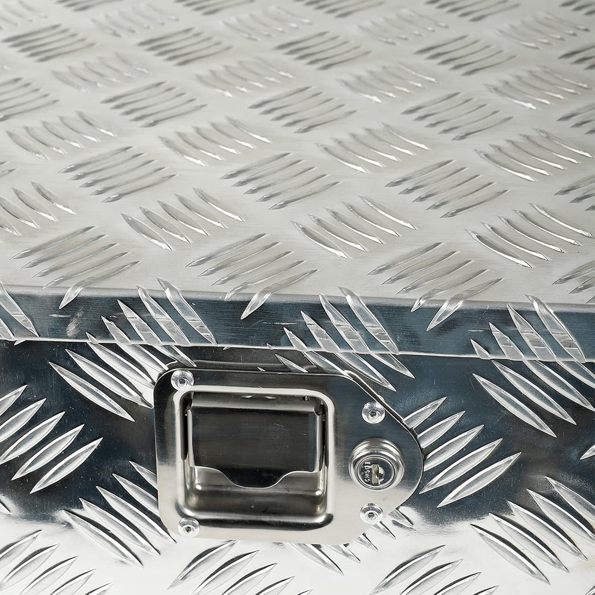 Truck Bed Tool Box Aluminum 48 X 15 X 15 Inch Silver V3287