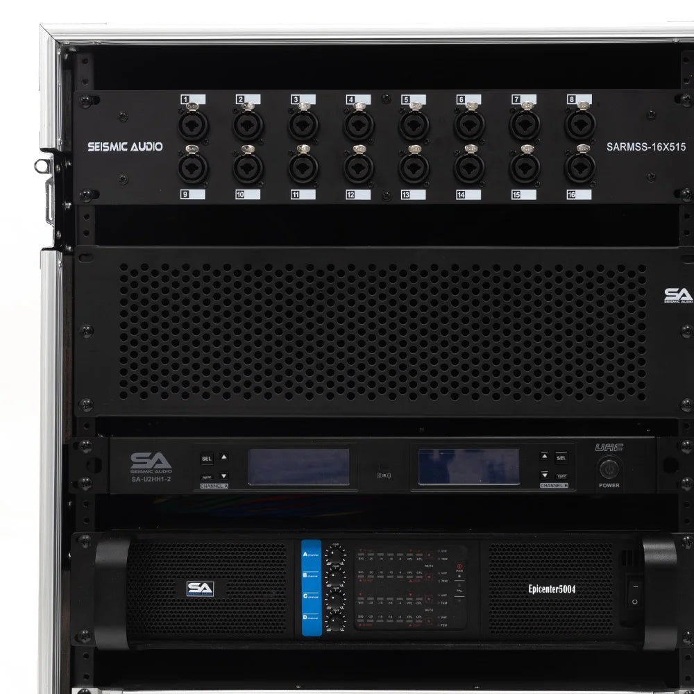 10U Pro Audio DJ Road Rack Case with Casters S88150