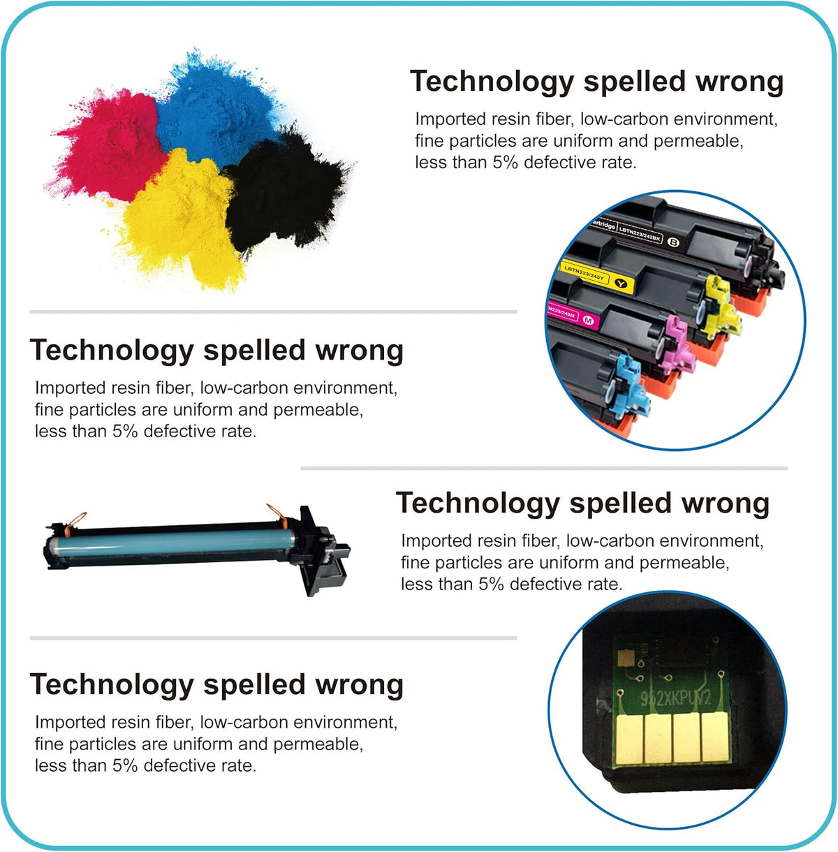 (4-Pack, Black, High Page Yield) Compatible TN-880 Toner Cartridge for Brother Printers O367