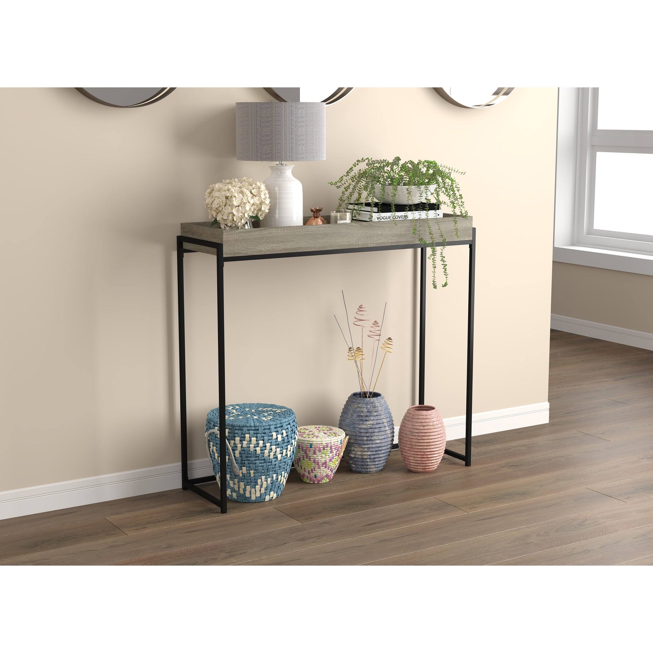 Dark Taupe Console Table G33280