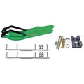 Green Snowmobile Skis with 4.5 inch Shaper Bars Complete Kit G540