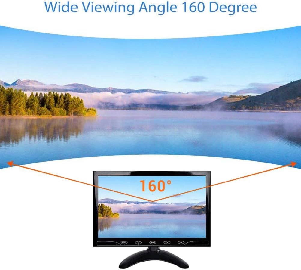 10.1" HD 1024x600 Portable LCD Monitor with HDMI AV VGA Port, Pack of 2 Y816