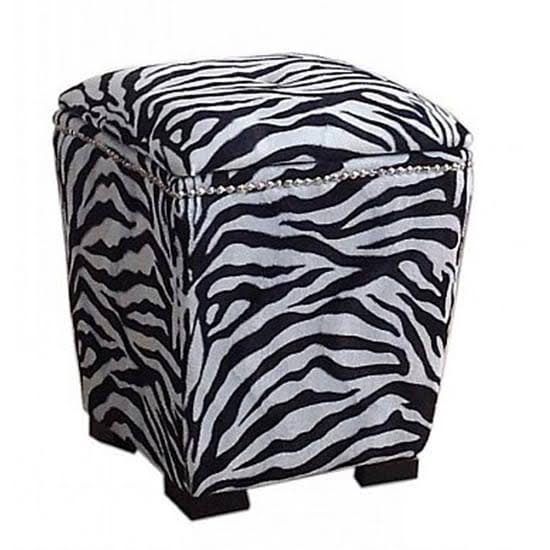 Zebra Storage Ottoman J296