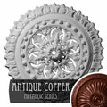 18 1/2x22OD x 7/8x22ID x 1 1/2x22P Hand-Painted Antique Copper Ceiling Medallion L70699