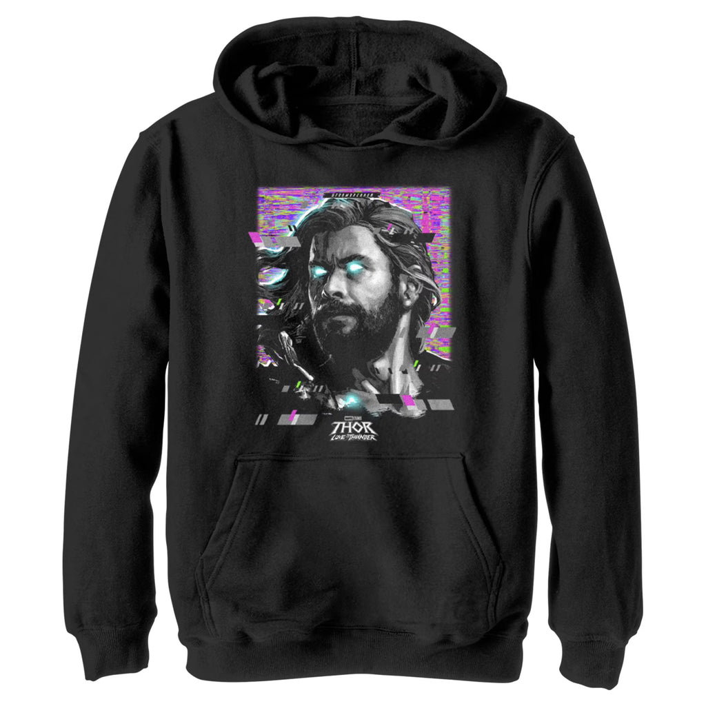 Black Large Pull Over Hoodie U84555