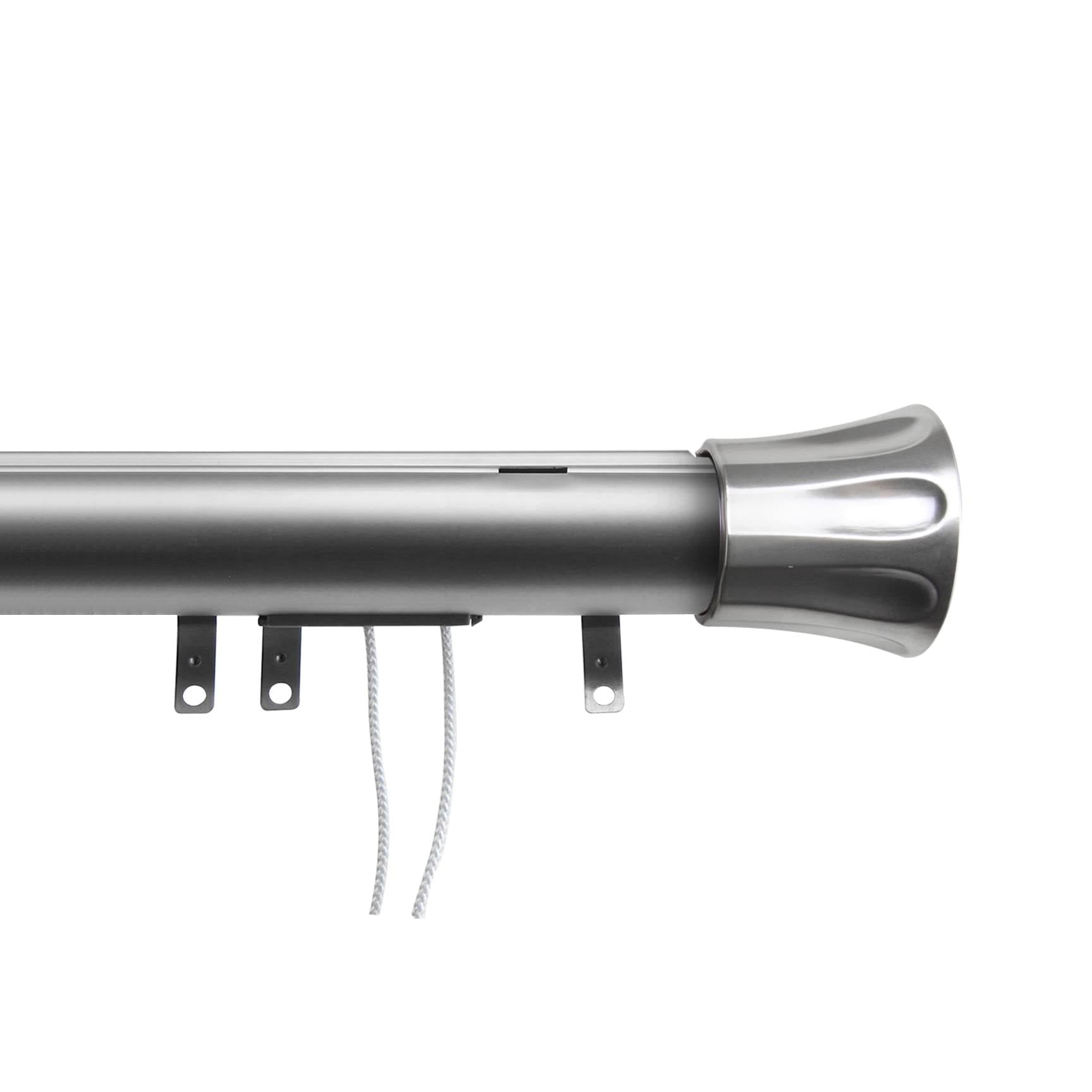 Satin Nickel Flare Decorative Traverse Rod A39328