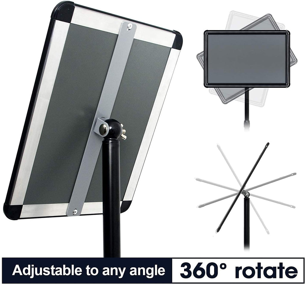 Black Pedestal Poster Stand, Pack of 2 D64185