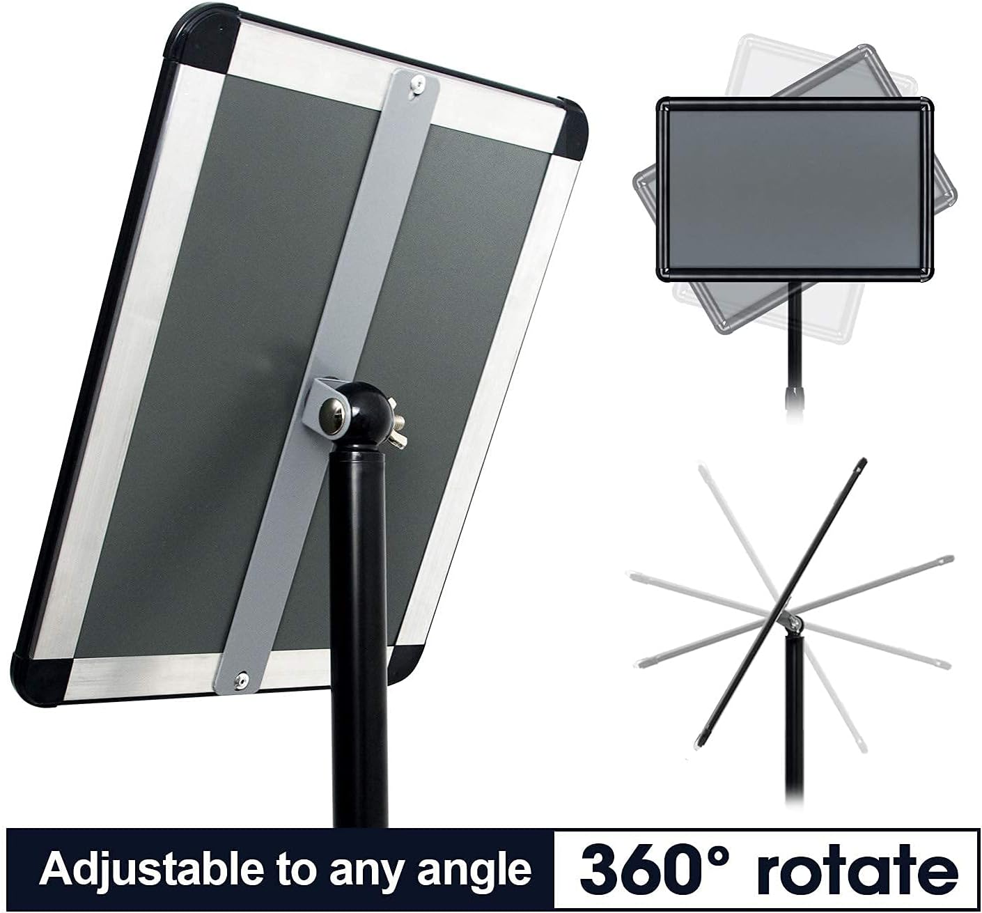 Black Pedestal Poster Stand, Pack of 2 D64185