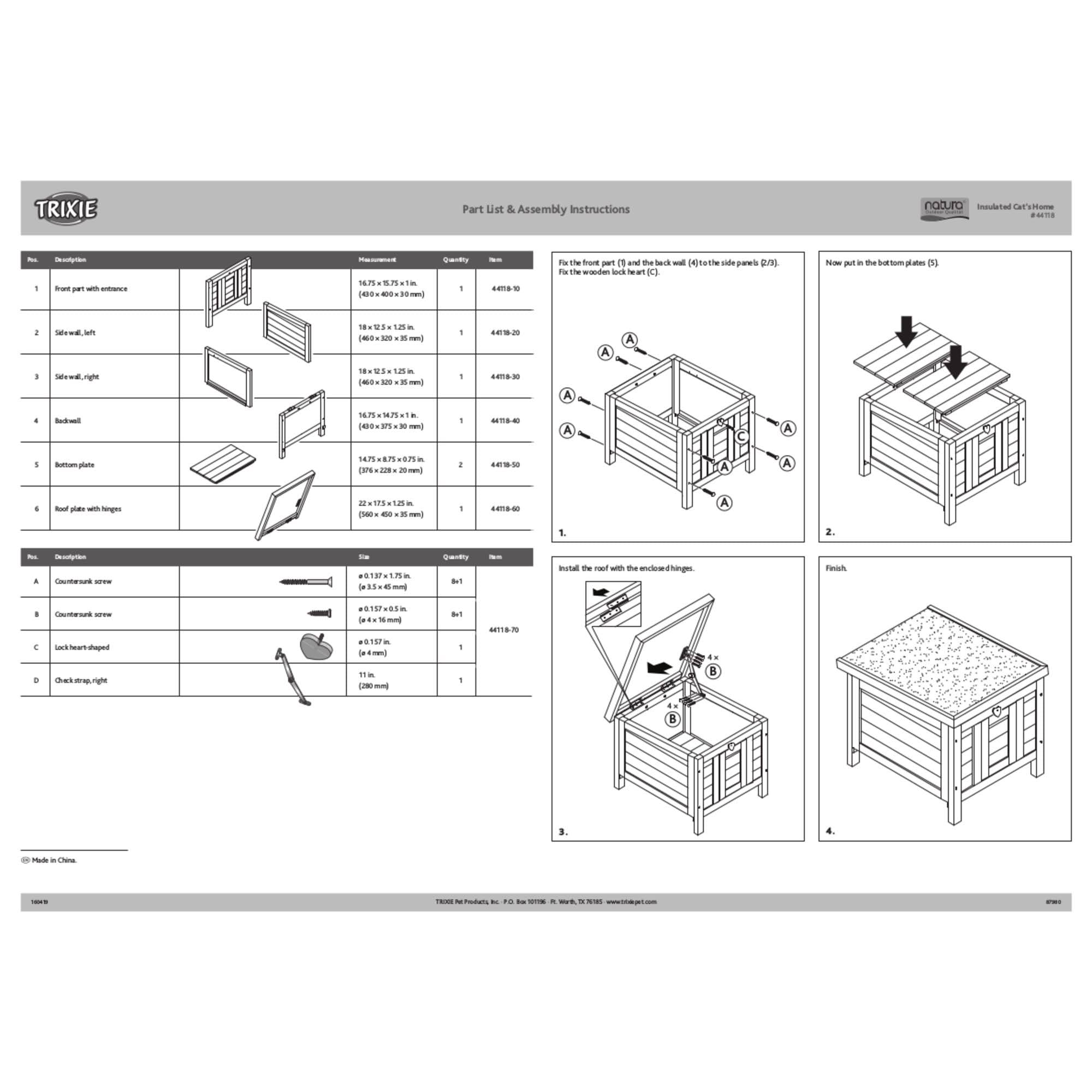 Insulated Small Cat Home J88712
