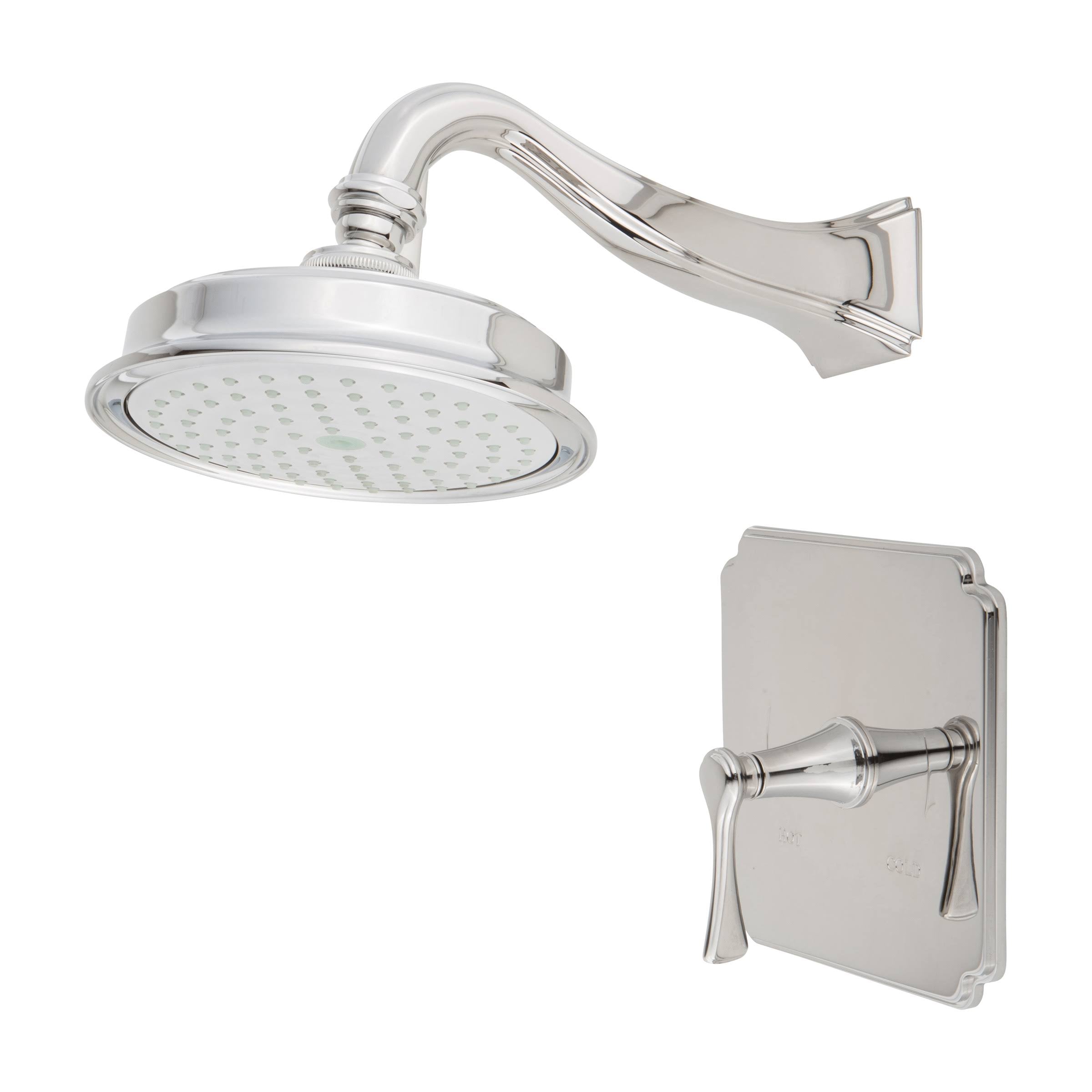 Flat Black Balanced Pressure Shower Trim Set D893