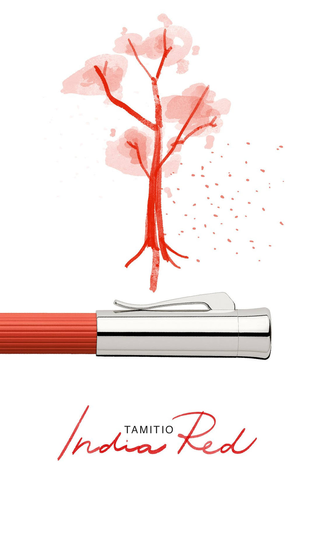 Fountain Pen India Red Broad N555