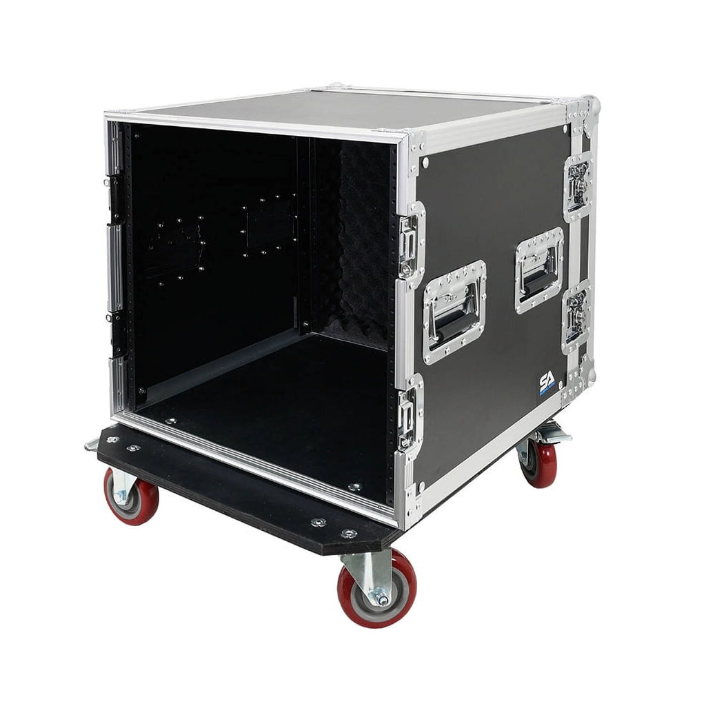 10U Pro Audio DJ Road Rack Case with Casters S88150