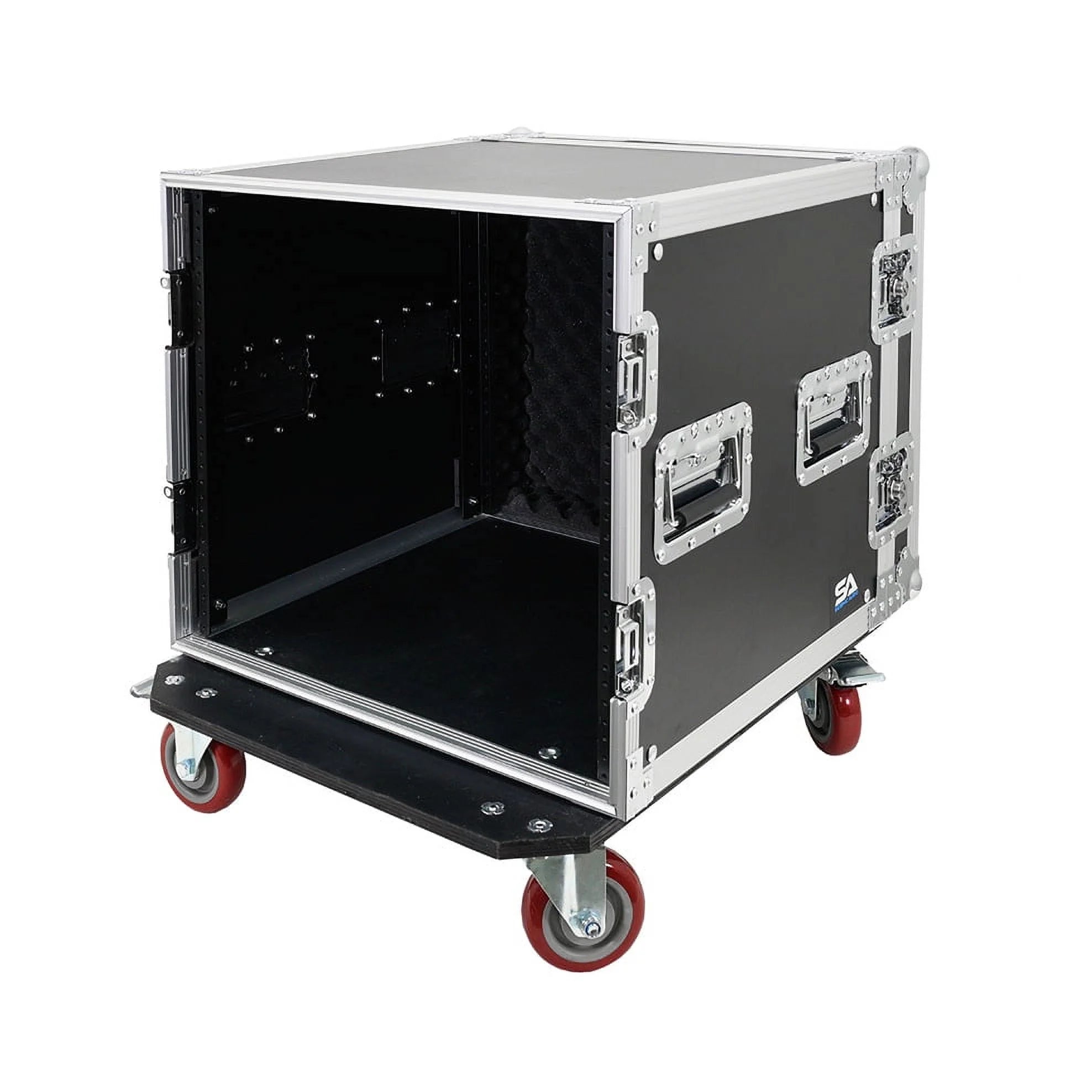 10U Pro Audio DJ Road Rack Case with Casters S88150