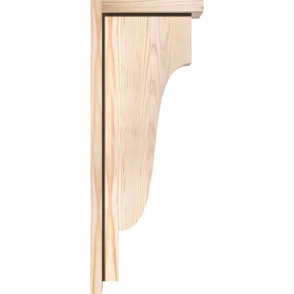 Douglas Fir Newport Smooth Corbel with Backplate F94939