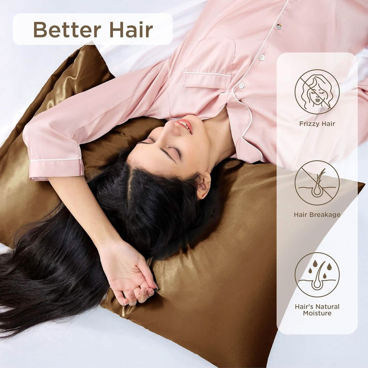 Solid Satin Pillowcase H71585