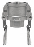 Cam and Groove Fitting, 304SS, 3x22 Coupler x 3x22 K7136