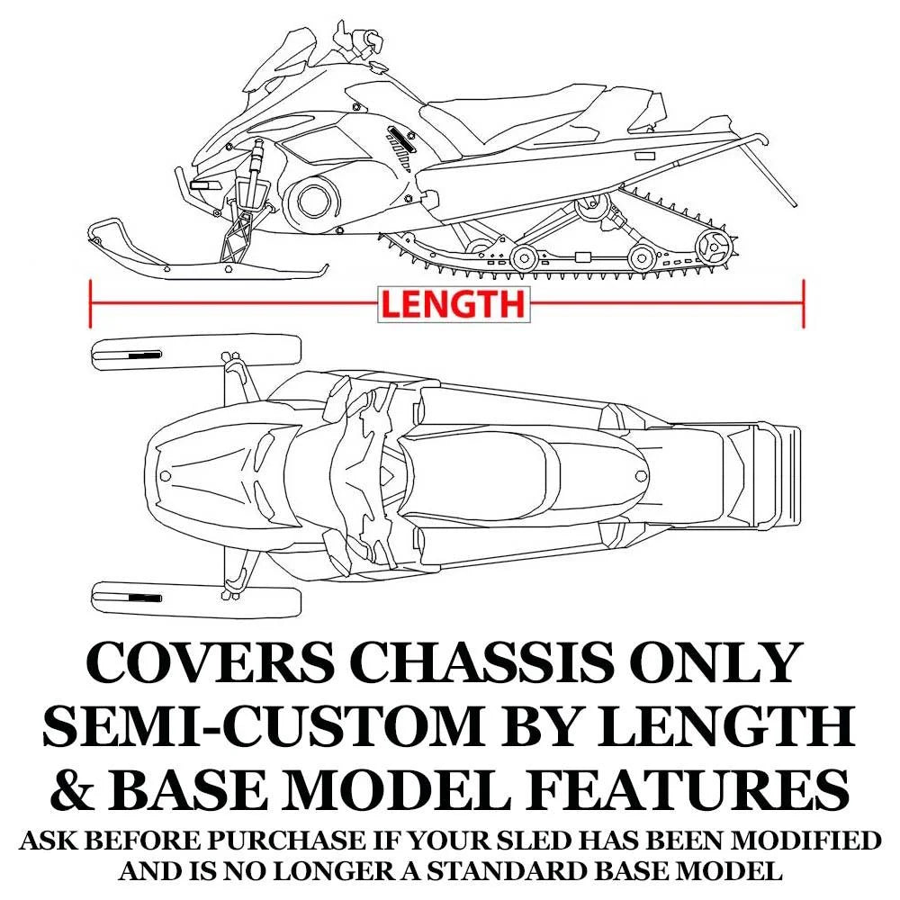 Trailerable 600 Denier Snowmobile Cover V607424