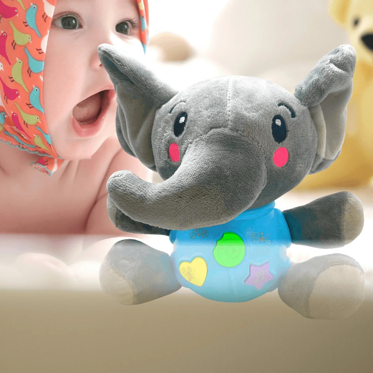 Plush Monkey Music Baby Toys for Infant Toddlers E5496