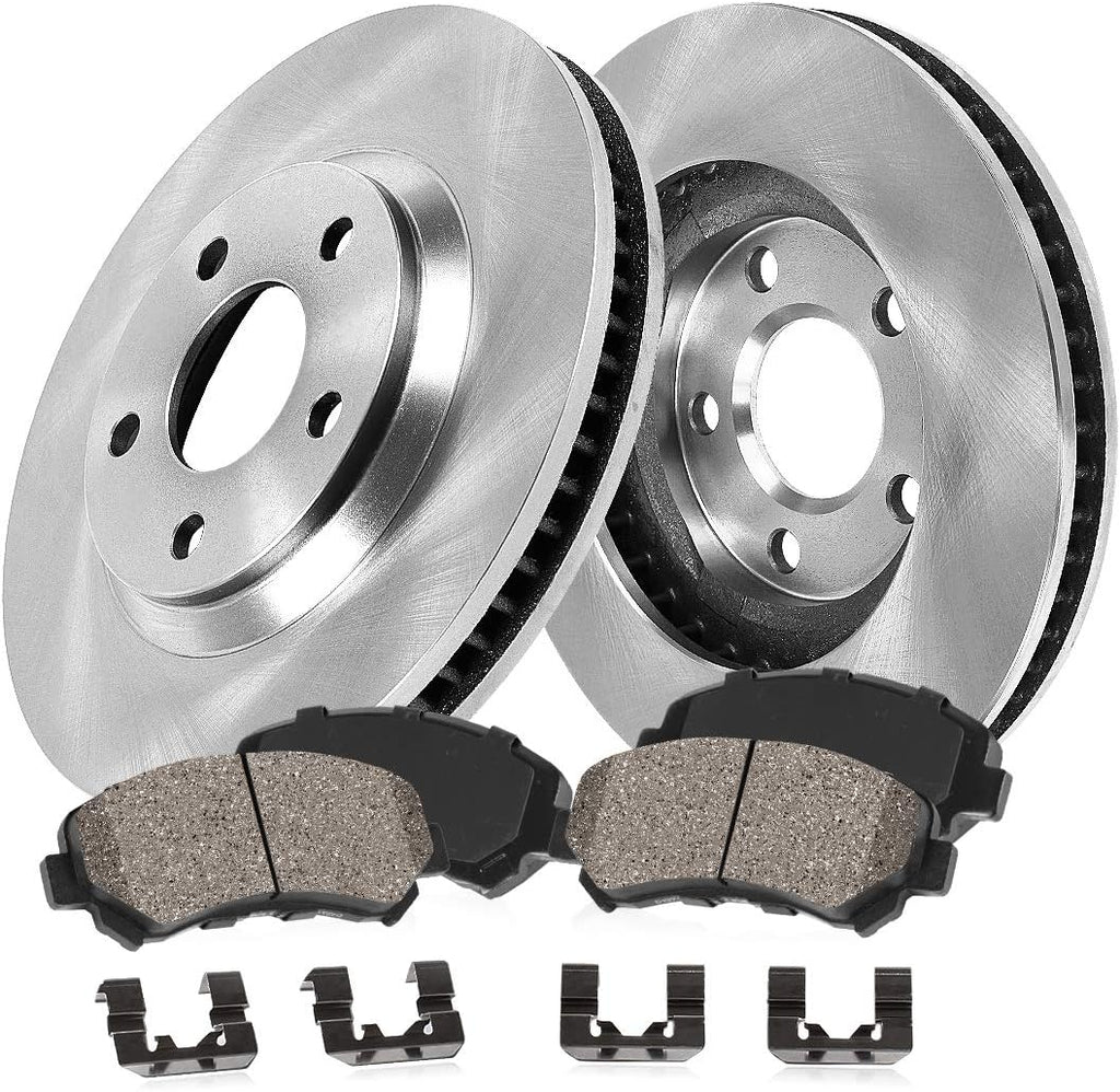 Front Brake Disc Rotors and Ceramic Brake Pads I4982