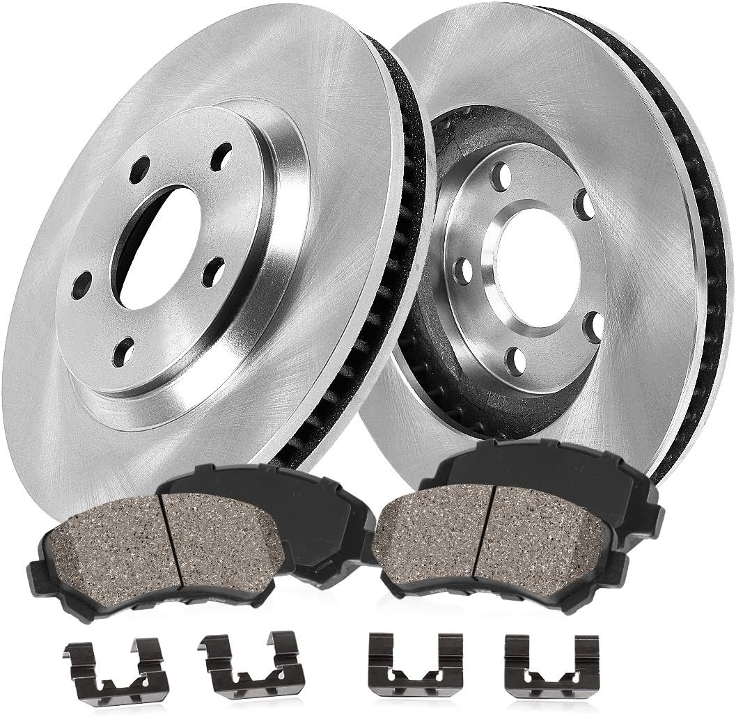 Front Brake Disc Rotors and Ceramic Brake Pads I4982