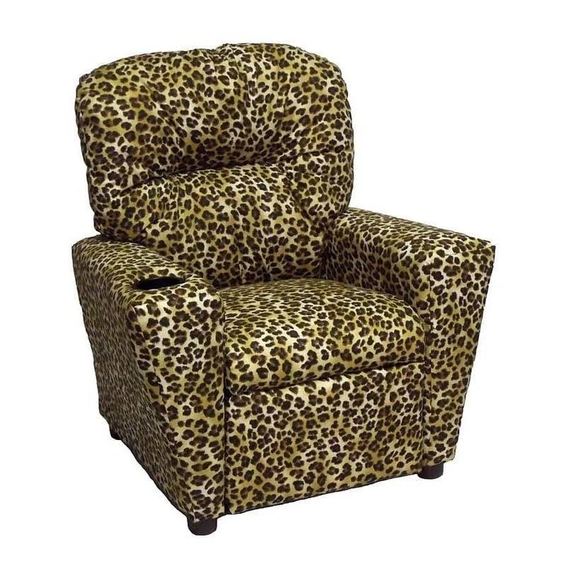 Raven Arbor Cotton Children&s Recliner with Cup Holder G4138