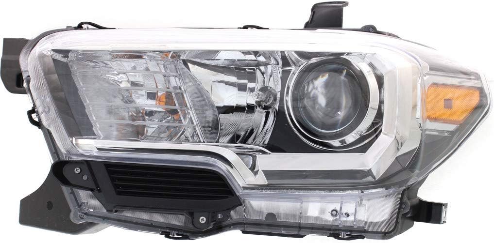 Headlight Assembly Halogen DRL Black Trim Driver Side I292354