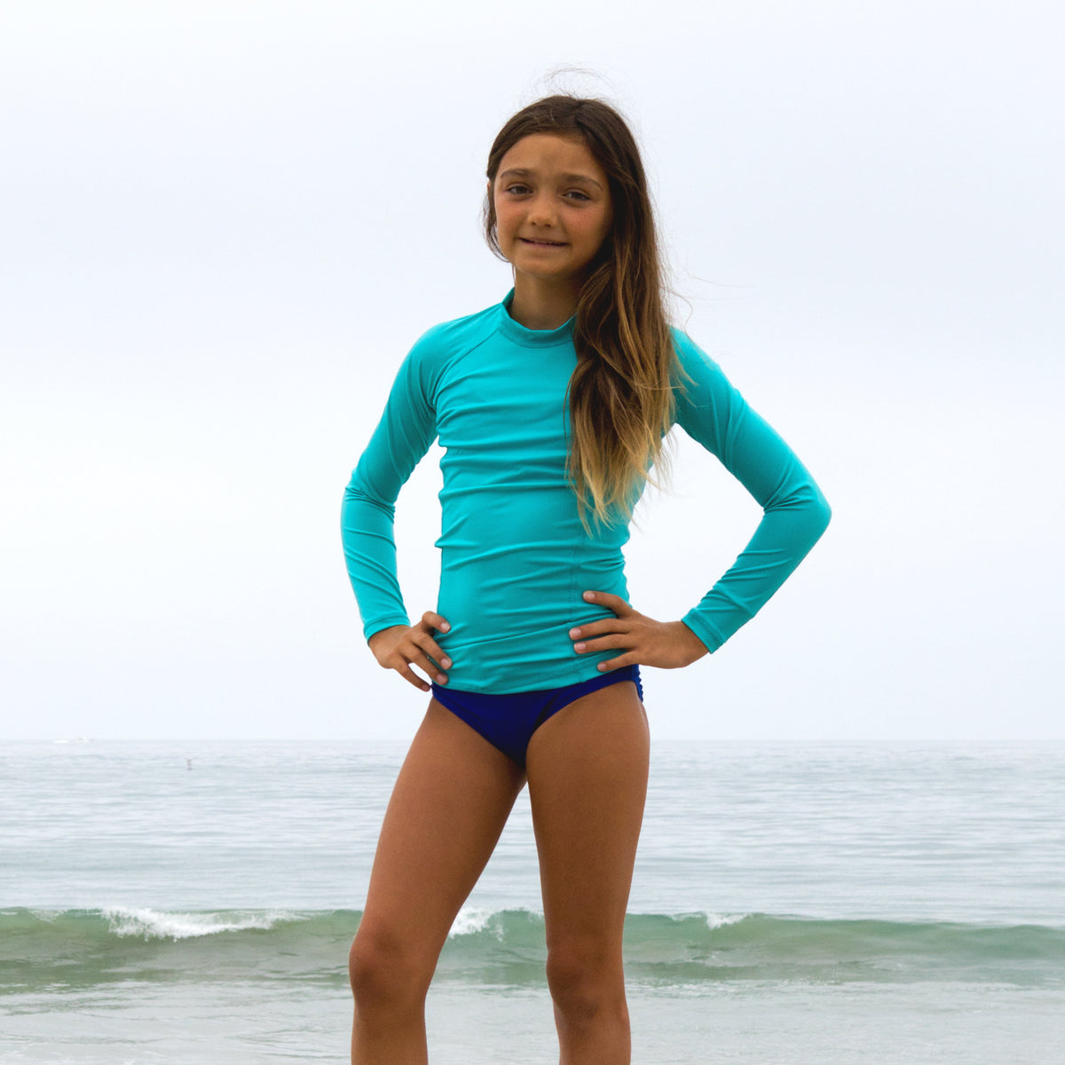 Aqua Long Sleeve UV Protective Rashguard B886