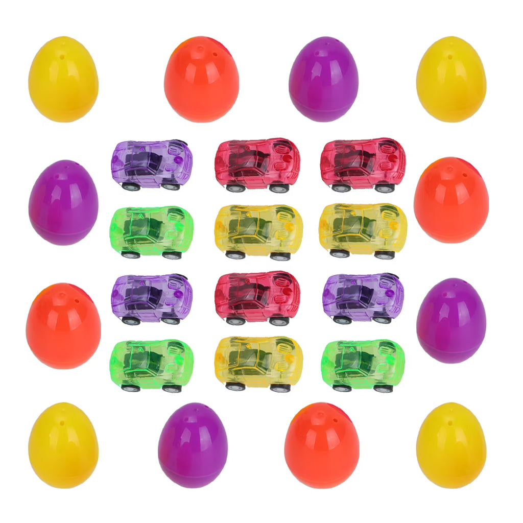 12 Set Easter Surprise Egg and Car Toy Educational Playthings S9734