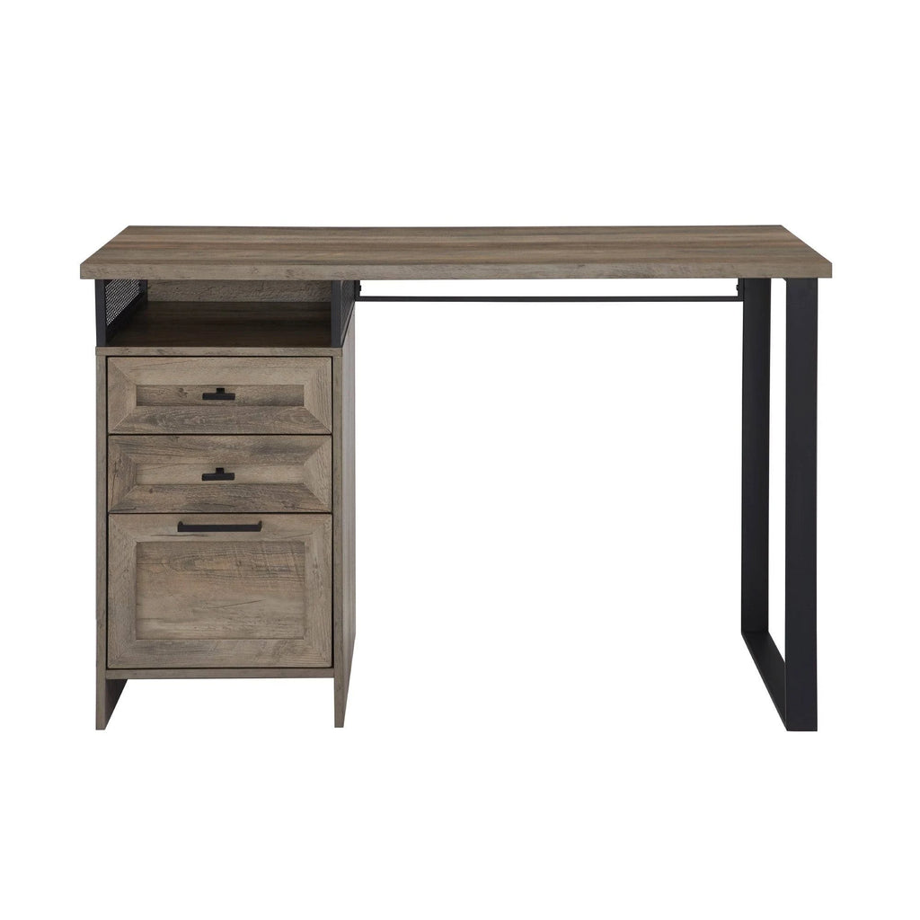 Reclaimed Barnwood 3-Drawer Writing Desk J882470