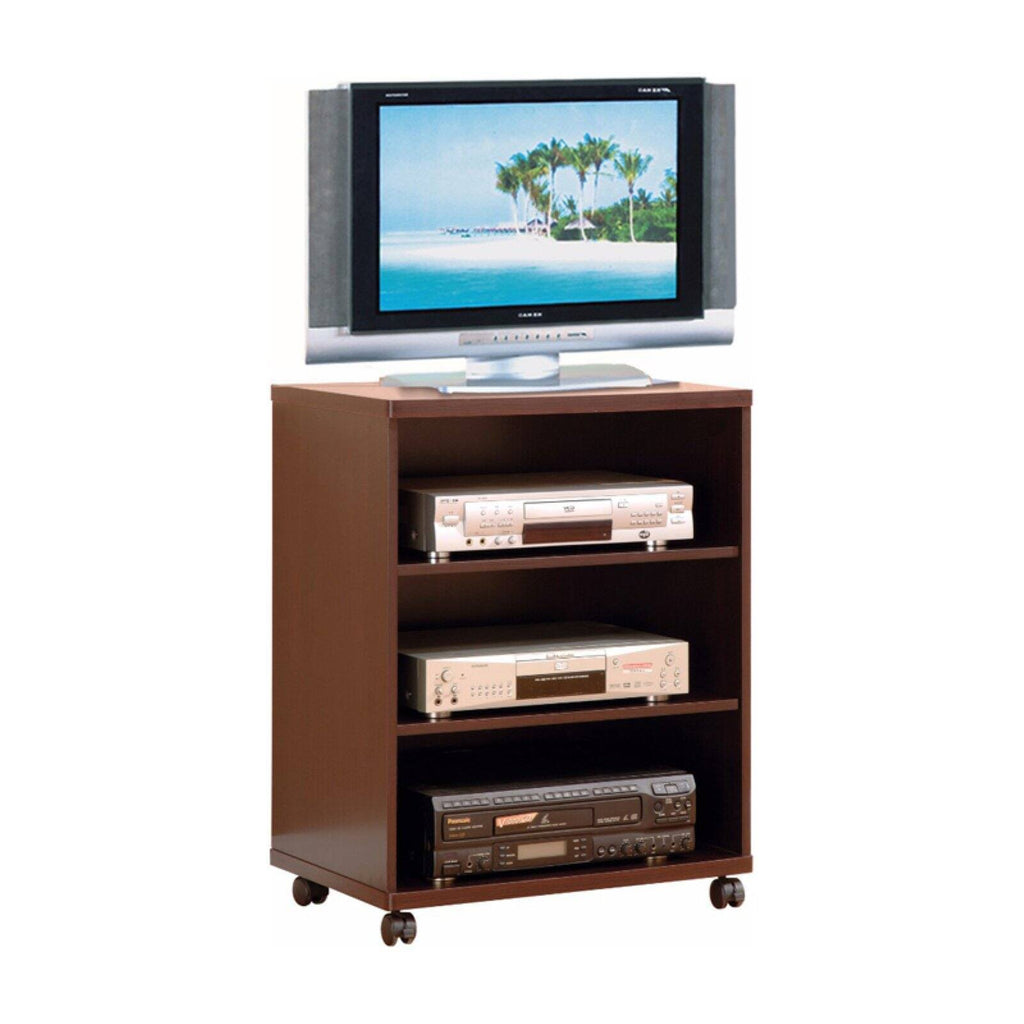 Brown TV Stand with Casters V5561